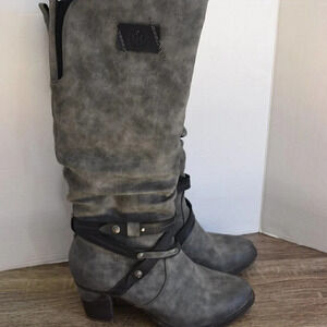 Heeled Shearling  Lined Boots